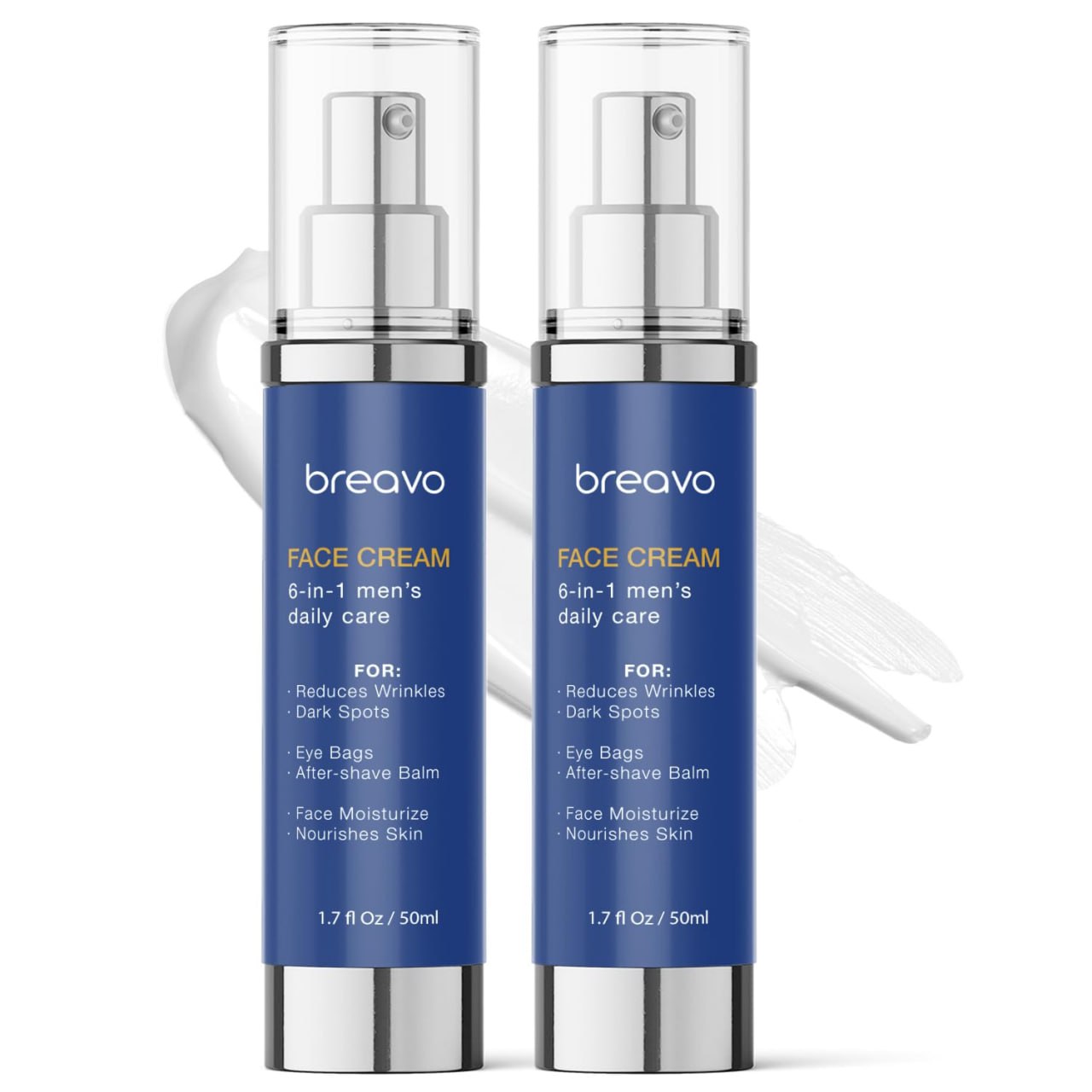 Breavo 6-in-1 Face Cream for Men 2-Pack